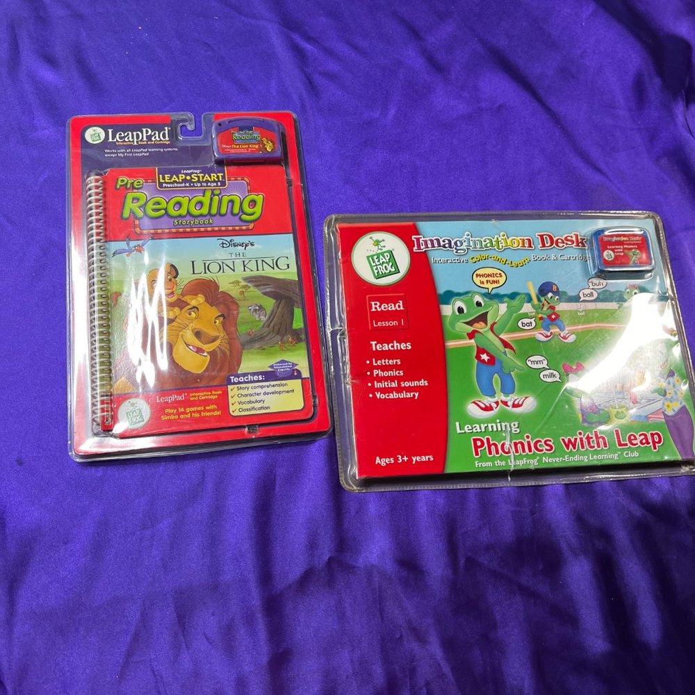 NEW📌Leap Pad Leap Start Pre-Reading  A Time Preschool K to 5 & Imagination Desk